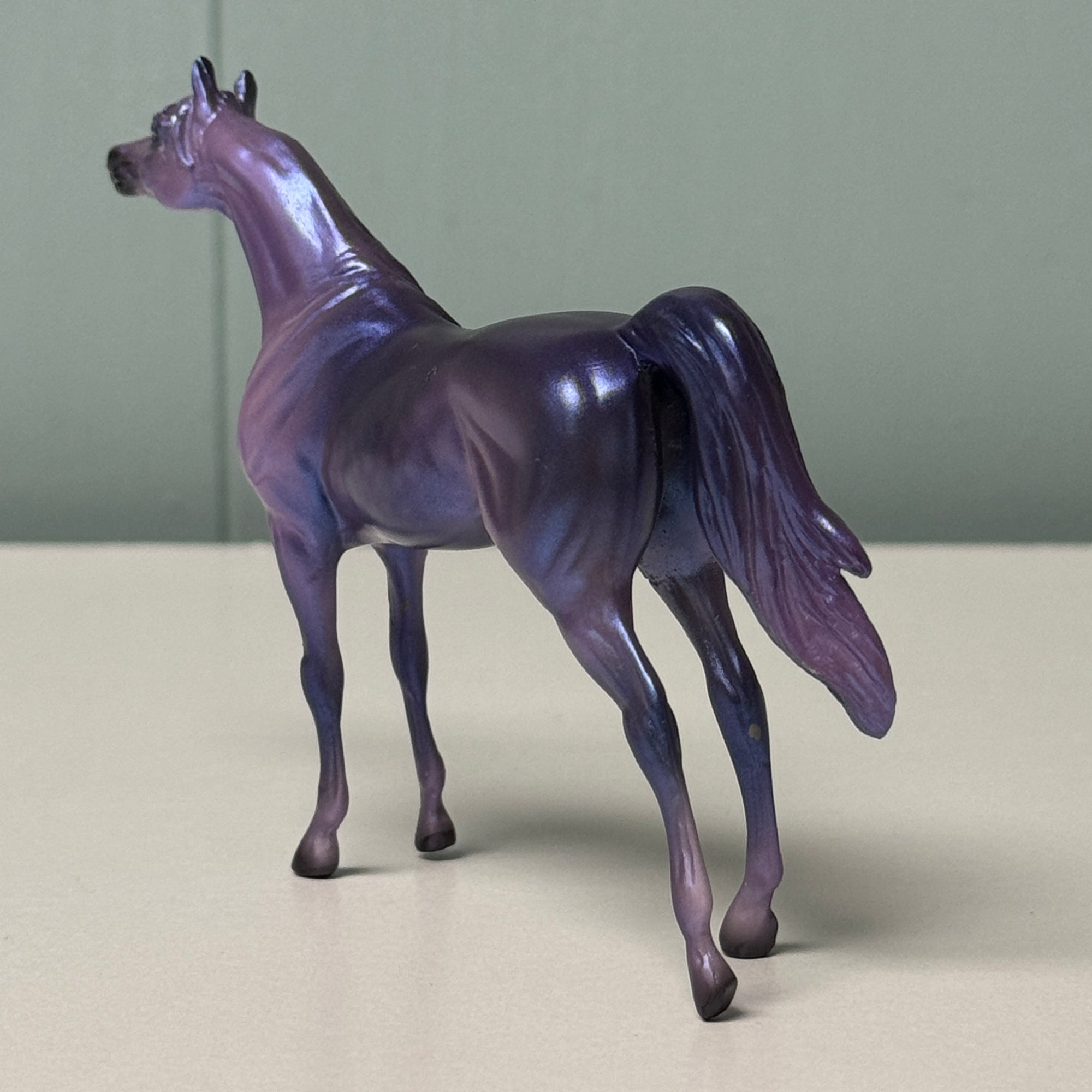 Shimmeree OOAK Deco Purple Arabian Chip By Jess Hamill EQ24