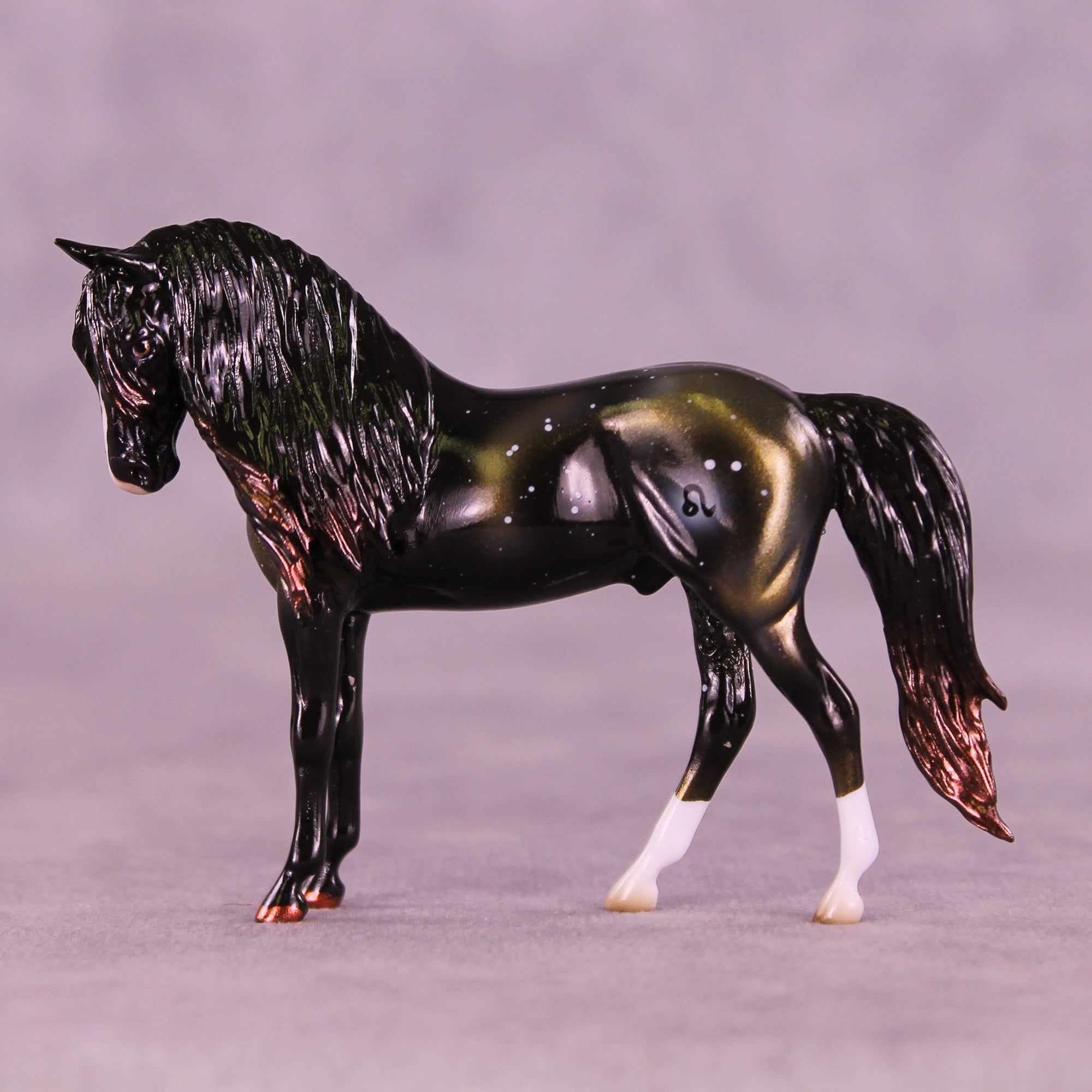 Mini Algieba OOAK EFCM Chip Andalusian by Ashley Palmer &amp; Melanie Miller SCD26