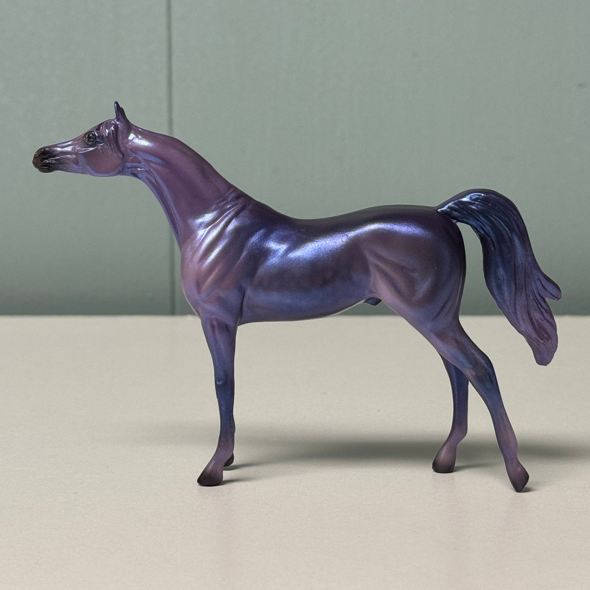 Shimmeree OOAK Deco Purple Arabian Chip By Jess Hamill EQ24