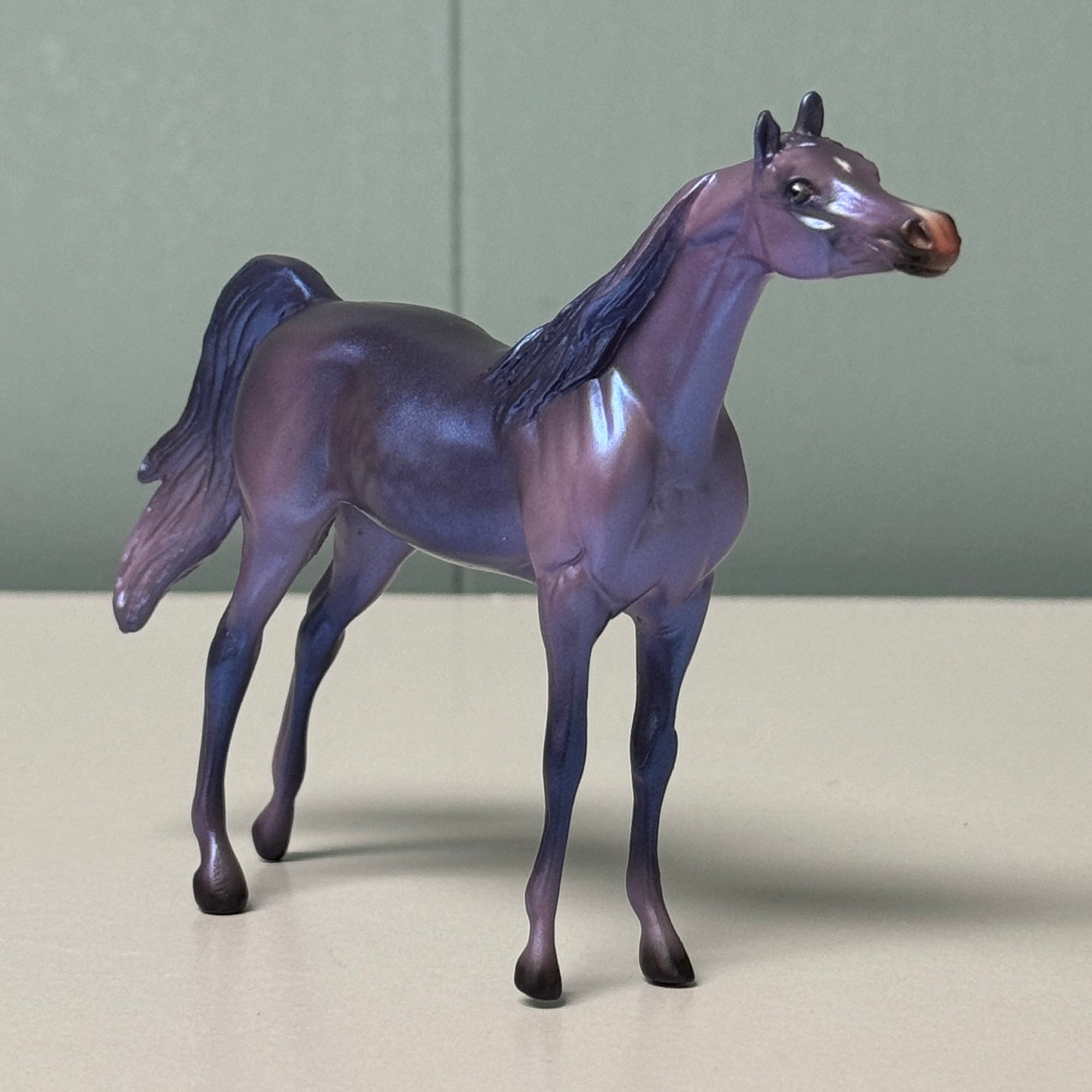 Shimmeree OOAK Deco Purple Arabian Chip By Jess Hamill EQ24