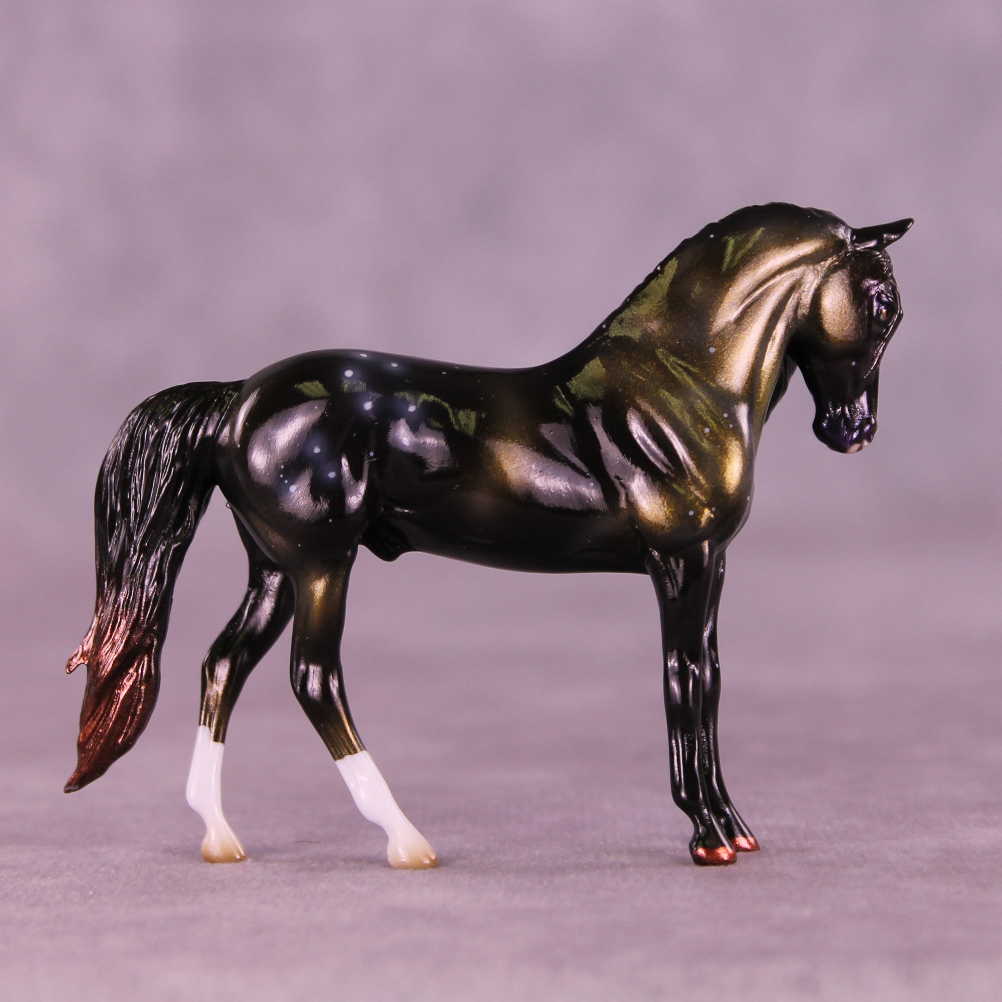 Mini Algieba OOAK EFCM Chip Andalusian by Ashley Palmer &amp; Melanie Miller SCD26