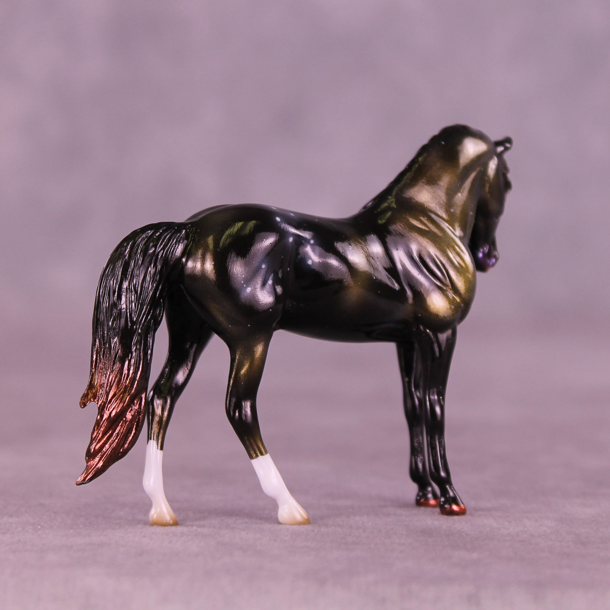 Mini Algieba OOAK EFCM Chip Andalusian by Ashley Palmer &amp; Melanie Miller SCD26
