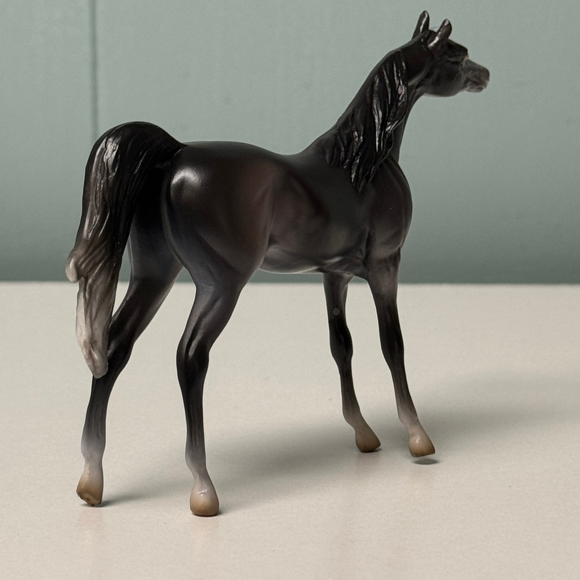 Kiyomi OOAK Dapple Gray Arabian Chip By Jess Hamill EQ24