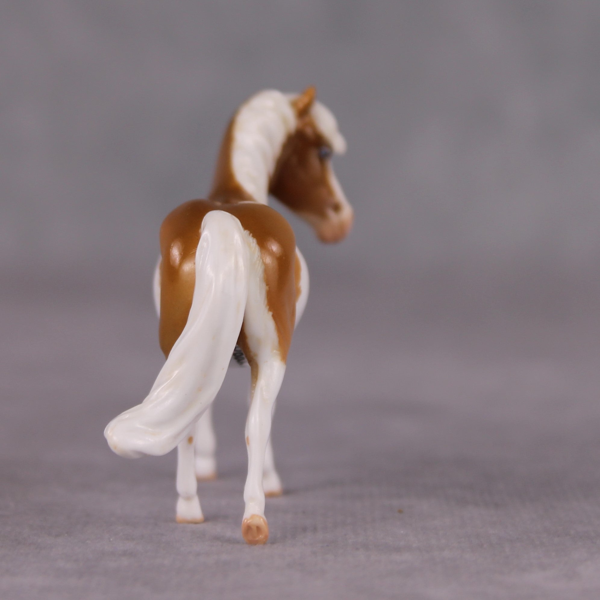 "French Toast" OOAK Custom Palomino Overo Pony Chip By Kristin Cermele - Gemstone Series