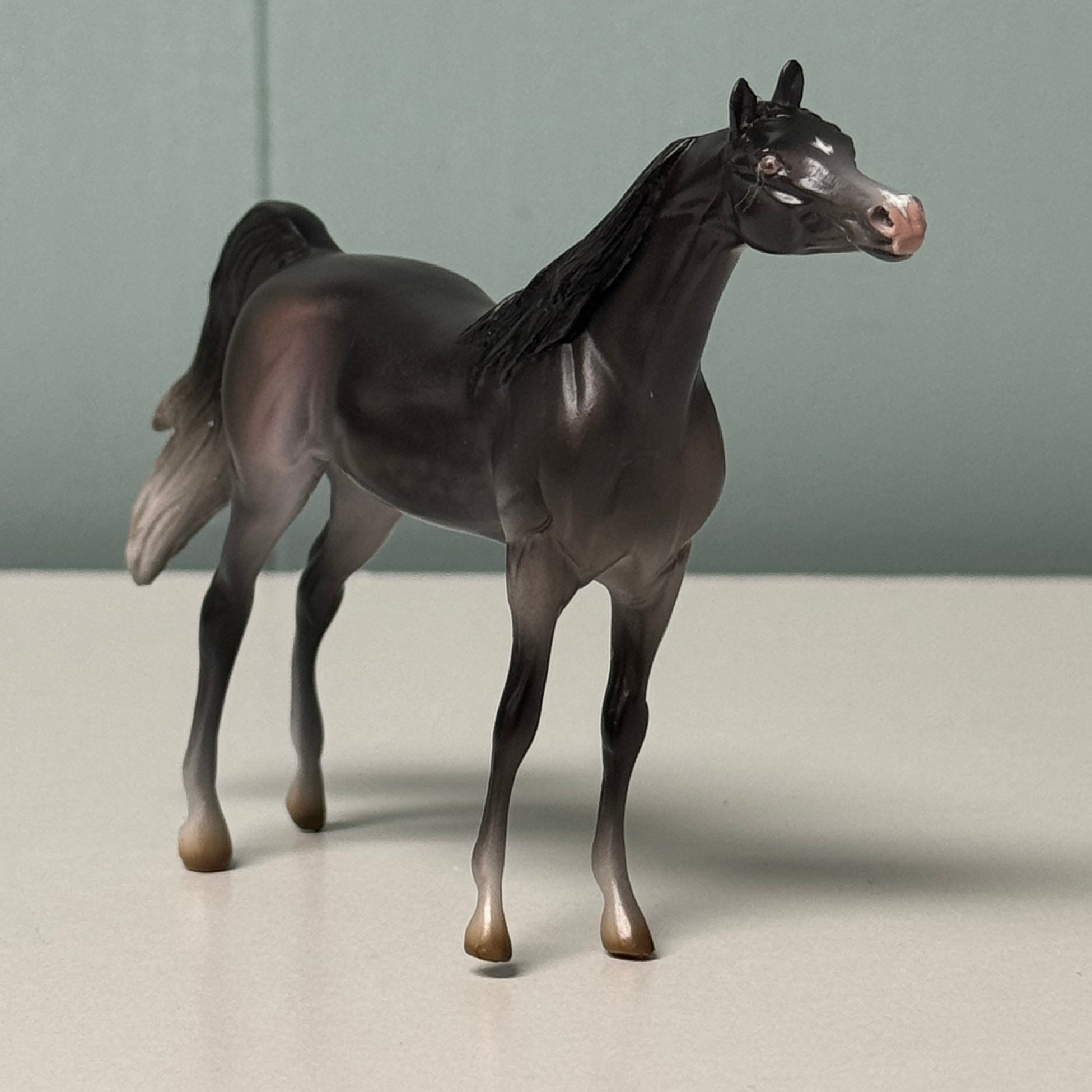 Kiyomi OOAK Dapple Gray Arabian Chip By Jess Hamill EQ24