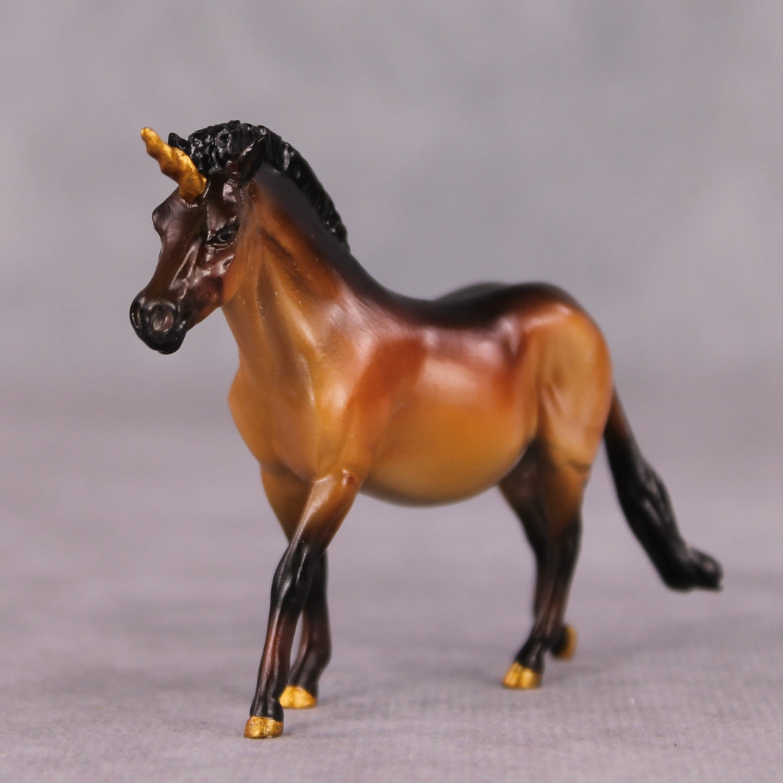 "Fairy Bread" OOAK Custom Unicorn Wild Bay w/ Dorsal Stripe Pony Chip By Kristen Cermele - Gemstone Series