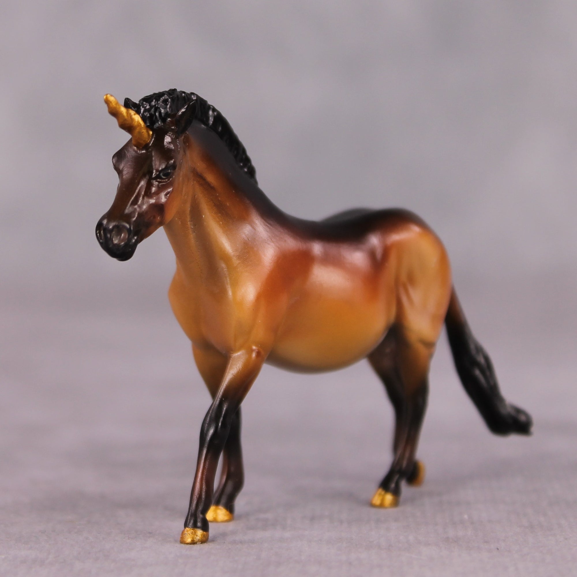 "Fairy Bread" OOAK Custom Unicorn Wild Bay w/ Dorsal Stripe Pony Chip By Kristin Cermele - Gemstone Series