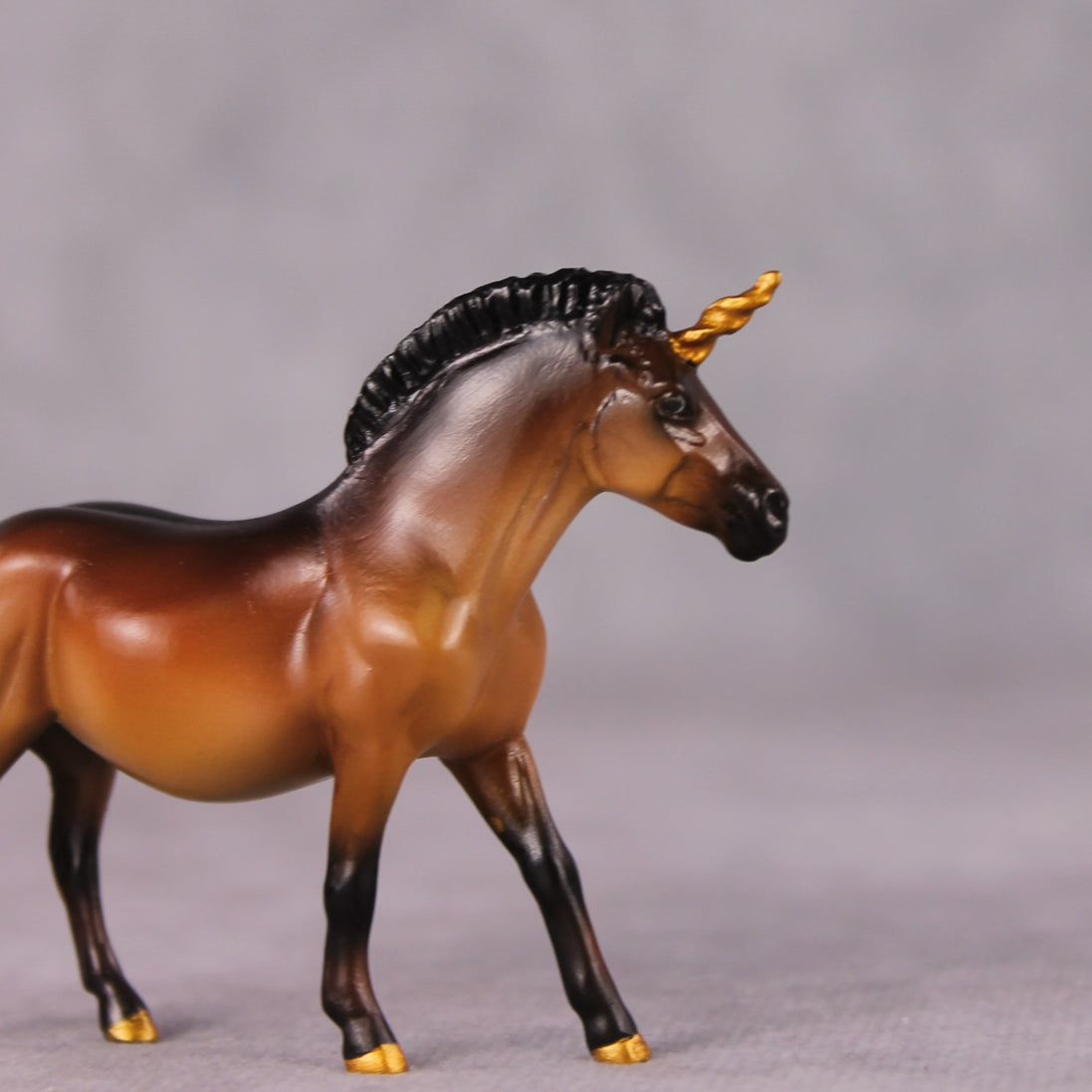 "Fairy Bread" OOAK Custom Unicorn Wild Bay w/ Dorsal Stripe Pony Chip By Kristen Cermele - Gemstone Series