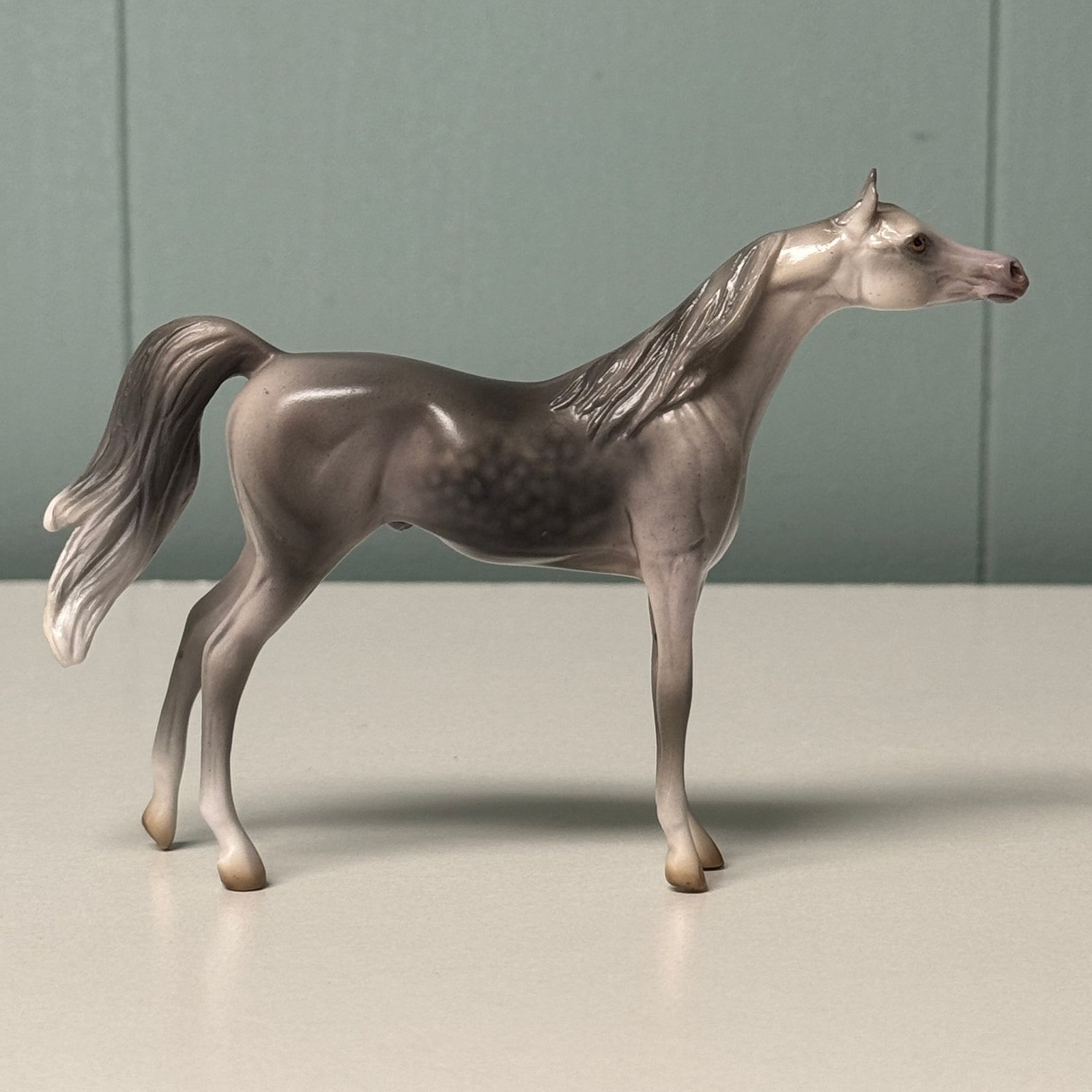 Misty OOAK Dapple Gray Arabian Chip By Jess Hamill EQ24