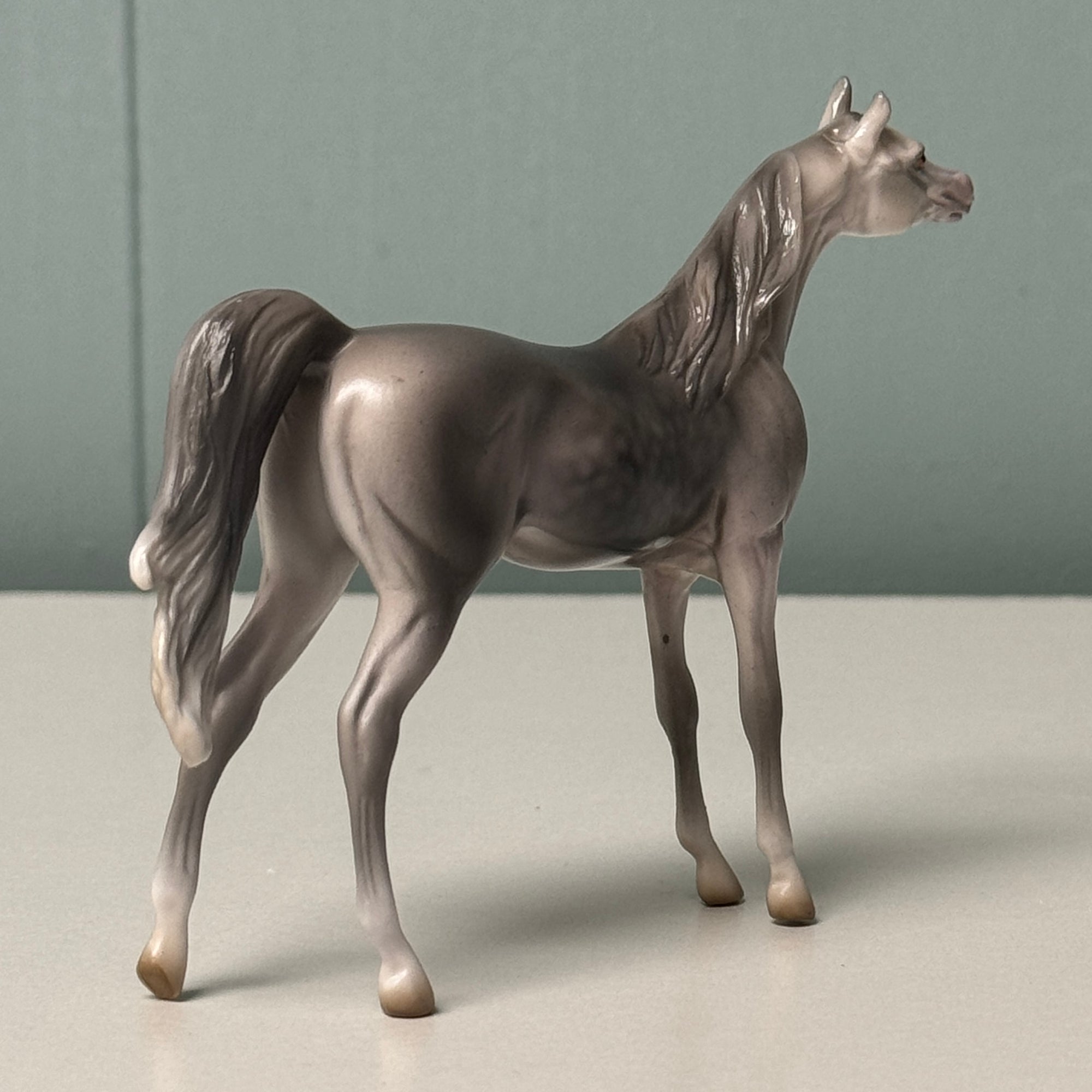 Misty OOAK Dapple Gray Arabian Chip By Jess Hamill EQ24