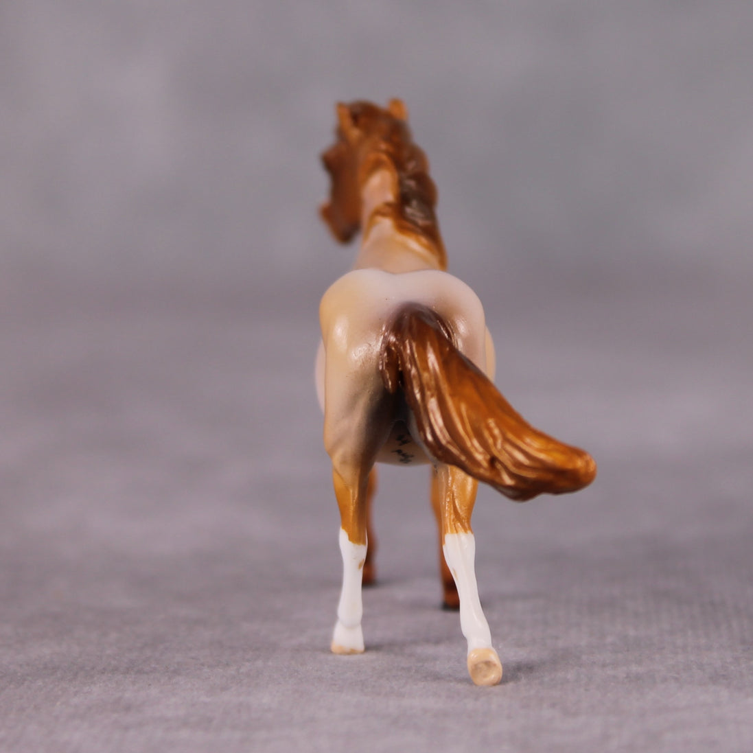 "Ambiguous Pie" OOAK Custom Chestnut Roan Pony Chip By Kristen Cermele - Gemstone Series