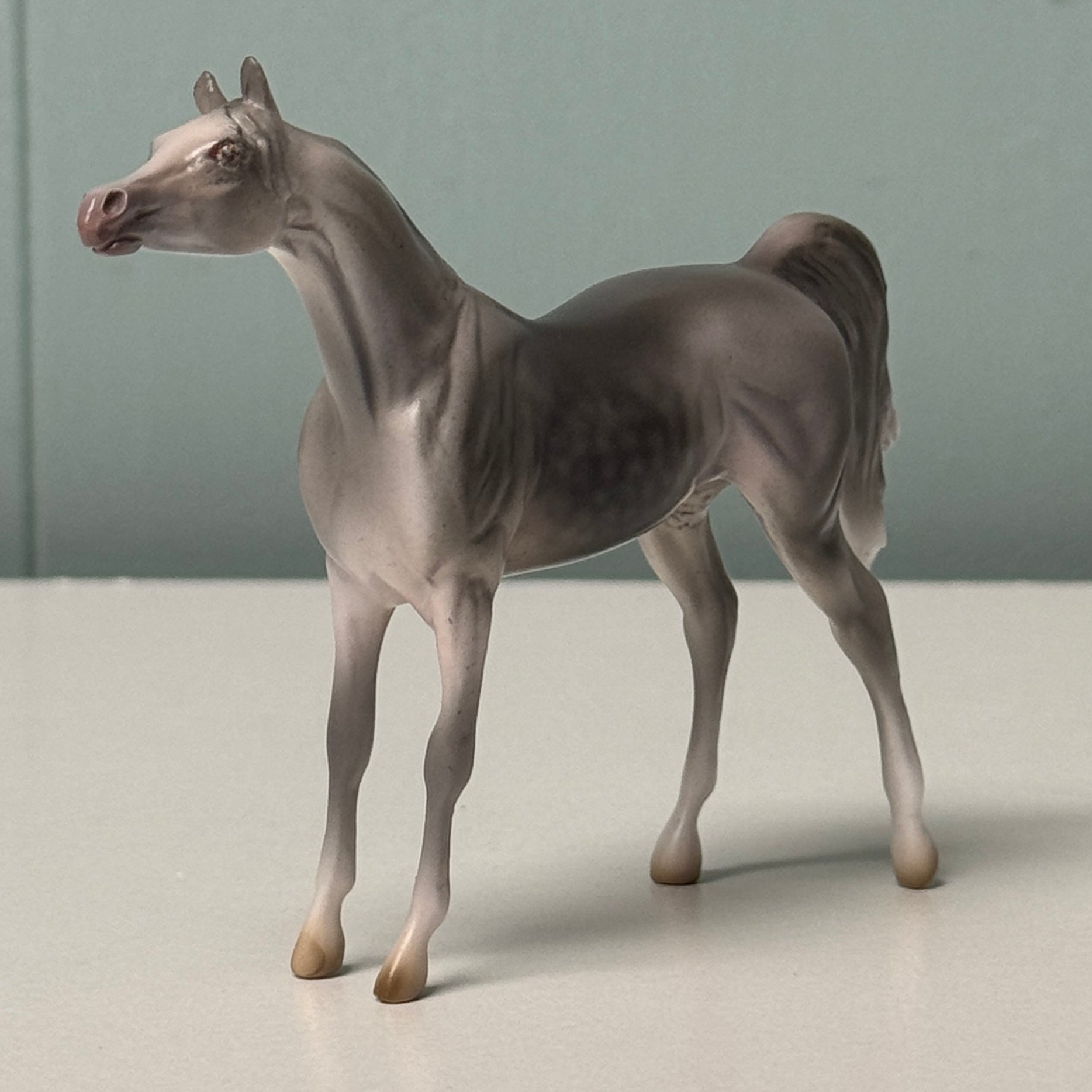 Misty OOAK Dapple Gray Arabian Chip By Jess Hamill EQ24