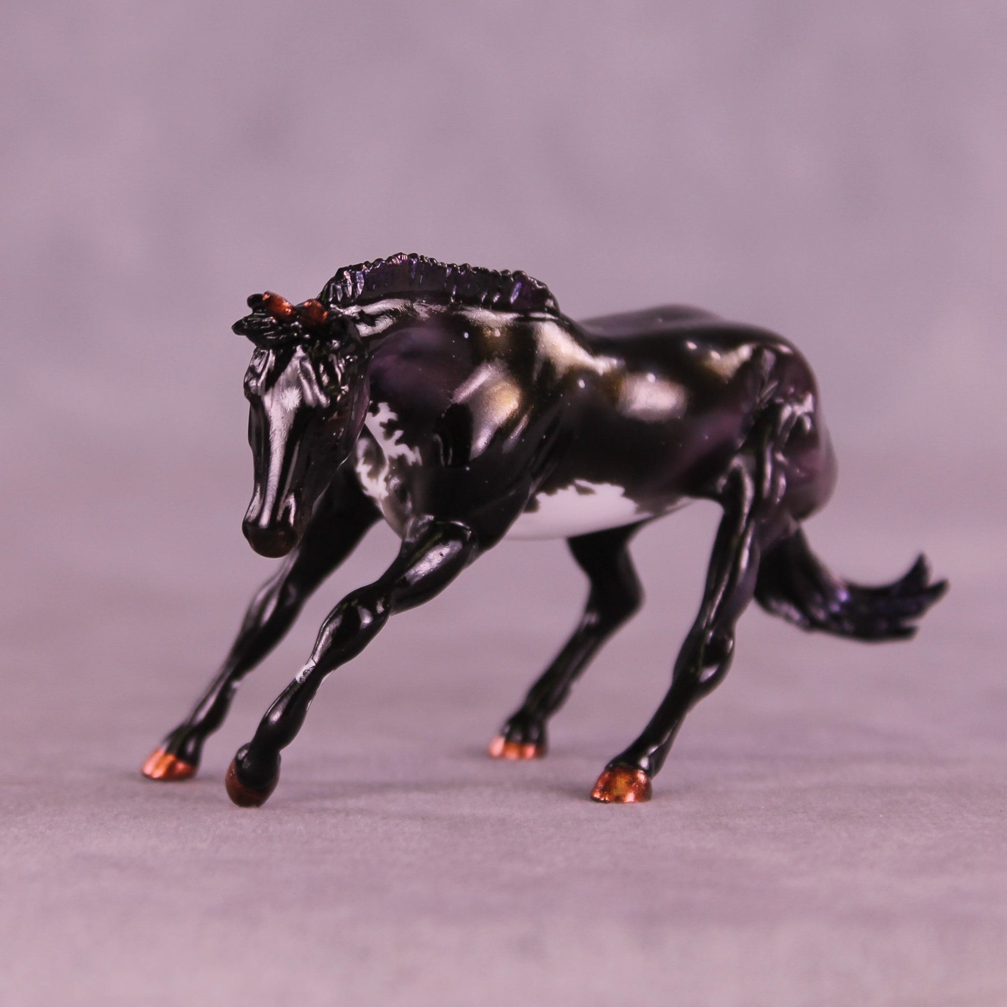 Mini Atlas OOAK EFCM Chip Cutting Horse by Ashley Palmer &amp; Melanie Miller SCD26