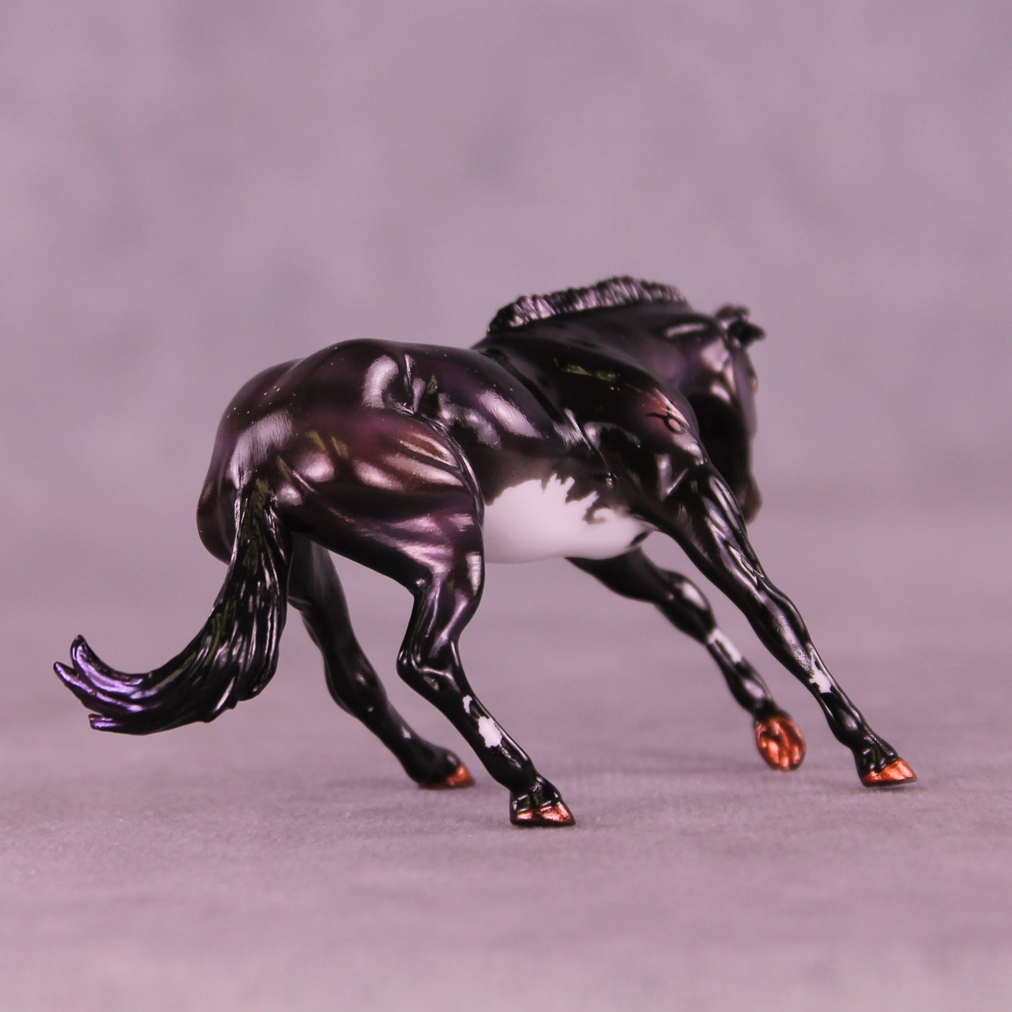 Mini Atlas OOAK EFCM Chip Cutting Horse by Ashley Palmer &amp; Melanie Miller SCD26