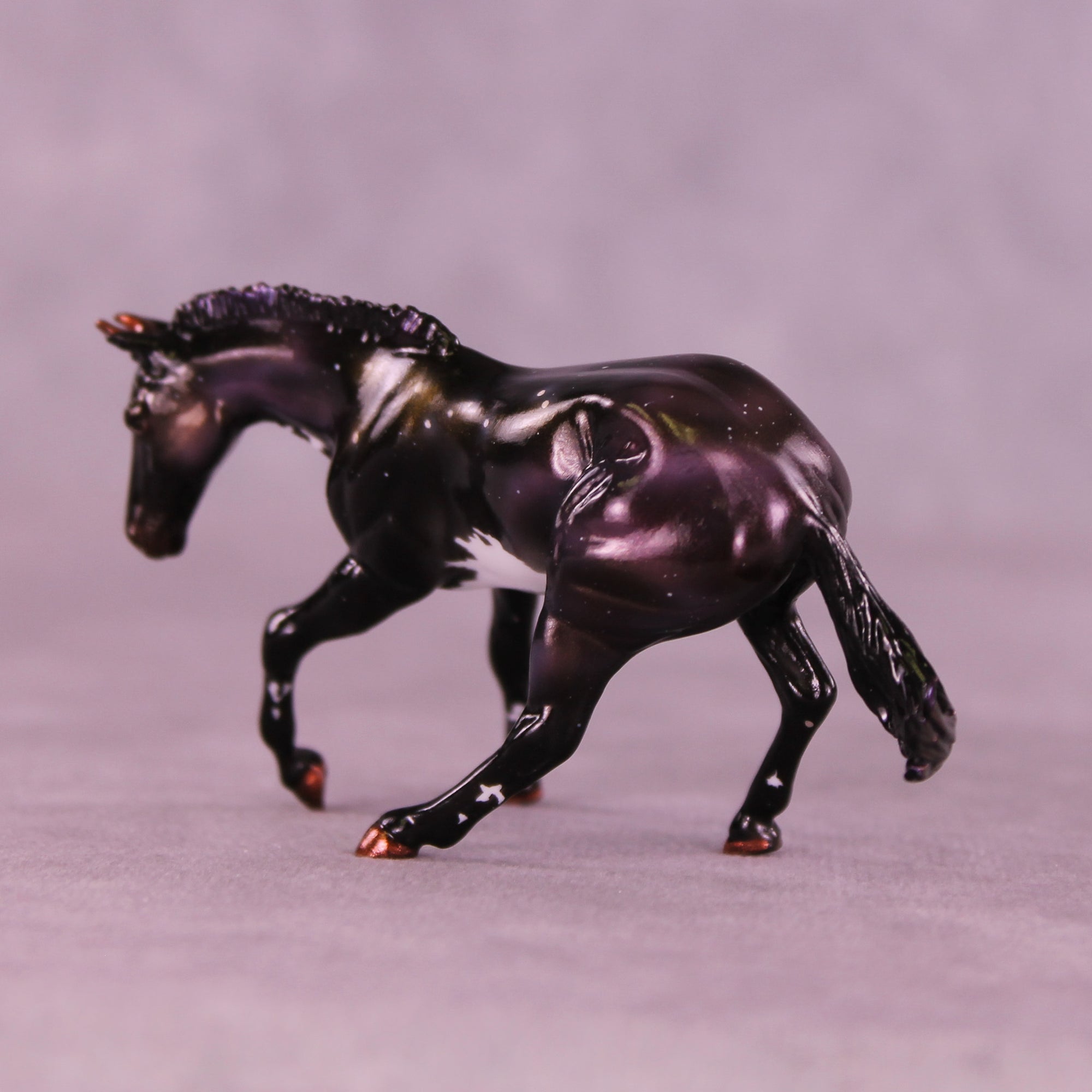 Mini Atlas OOAK EFCM Chip Cutting Horse by Ashley Palmer &amp; Melanie Miller SCD26