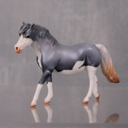 Audra Limited Edition Rat Inspired Series of 15 OOAK Grey Splash Pony Chip By Jamie Adamson LHS24
