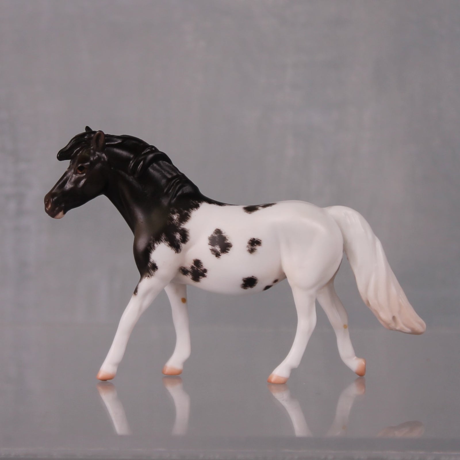 Abigail Limited Edition Rat Inspired Series of 15 OOAK Dark Champagne Sabino Pony Chip By Jess Hamill LHS24
