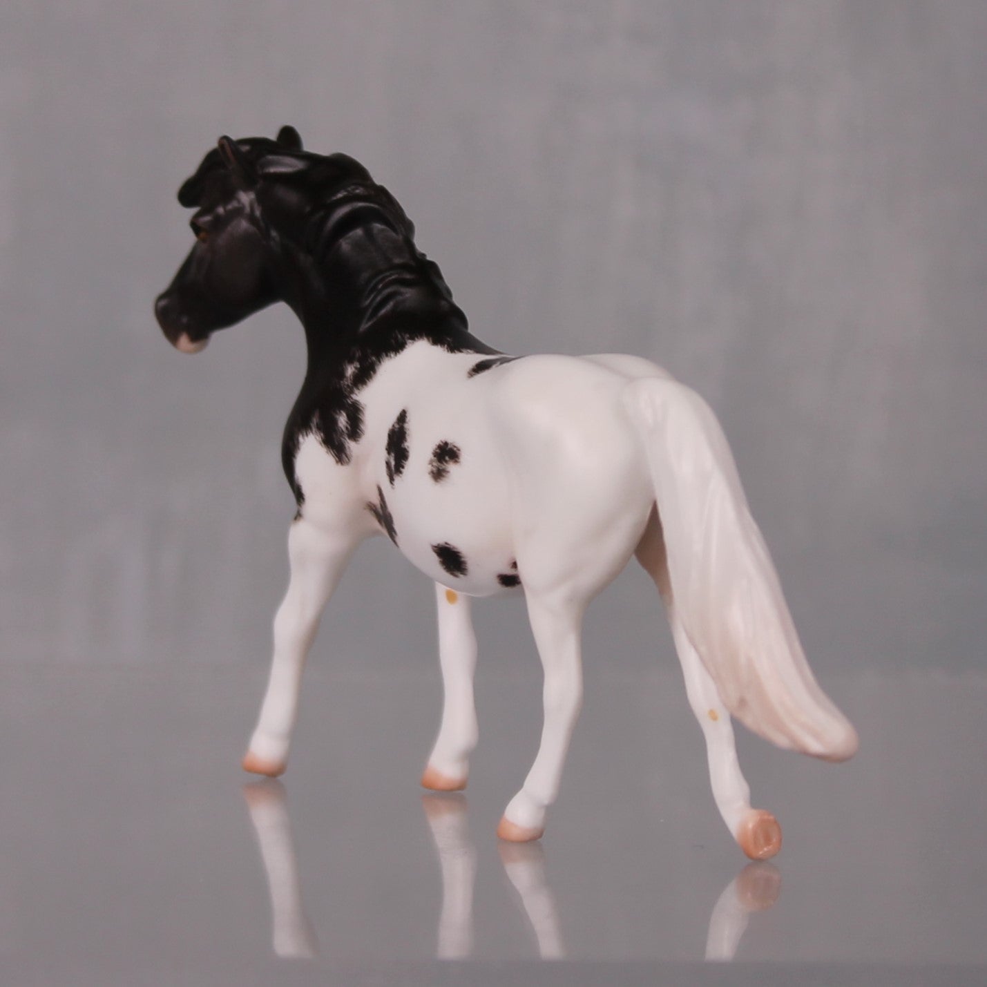 Abigail Limited Edition Rat Inspired Series of 15 OOAK Dark Champagne Sabino Pony Chip By Jess Hamill LHS24