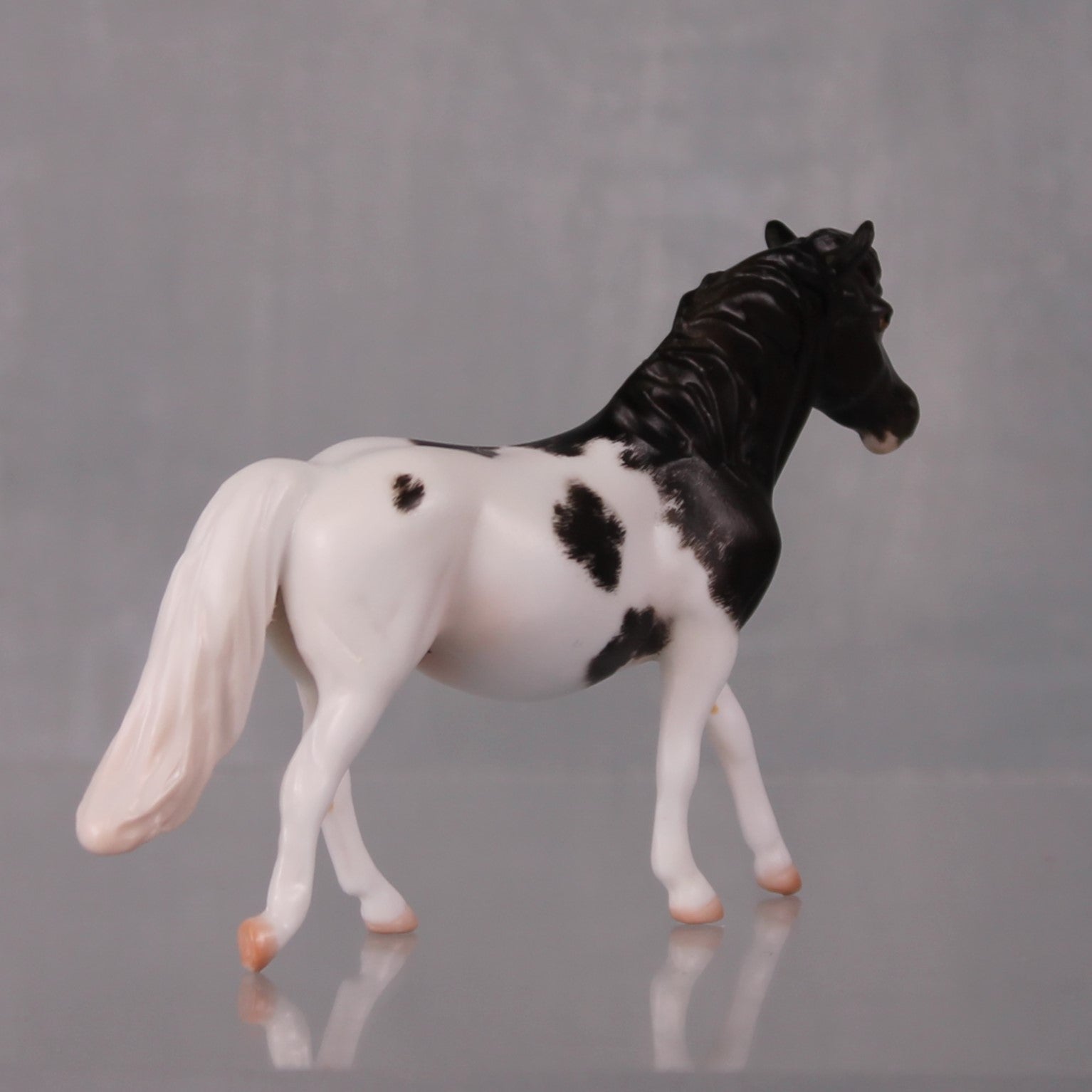 Abigail Limited Edition Rat Inspired Series of 15 OOAK Dark Champagne Sabino Pony Chip By Jess Hamill LHS24