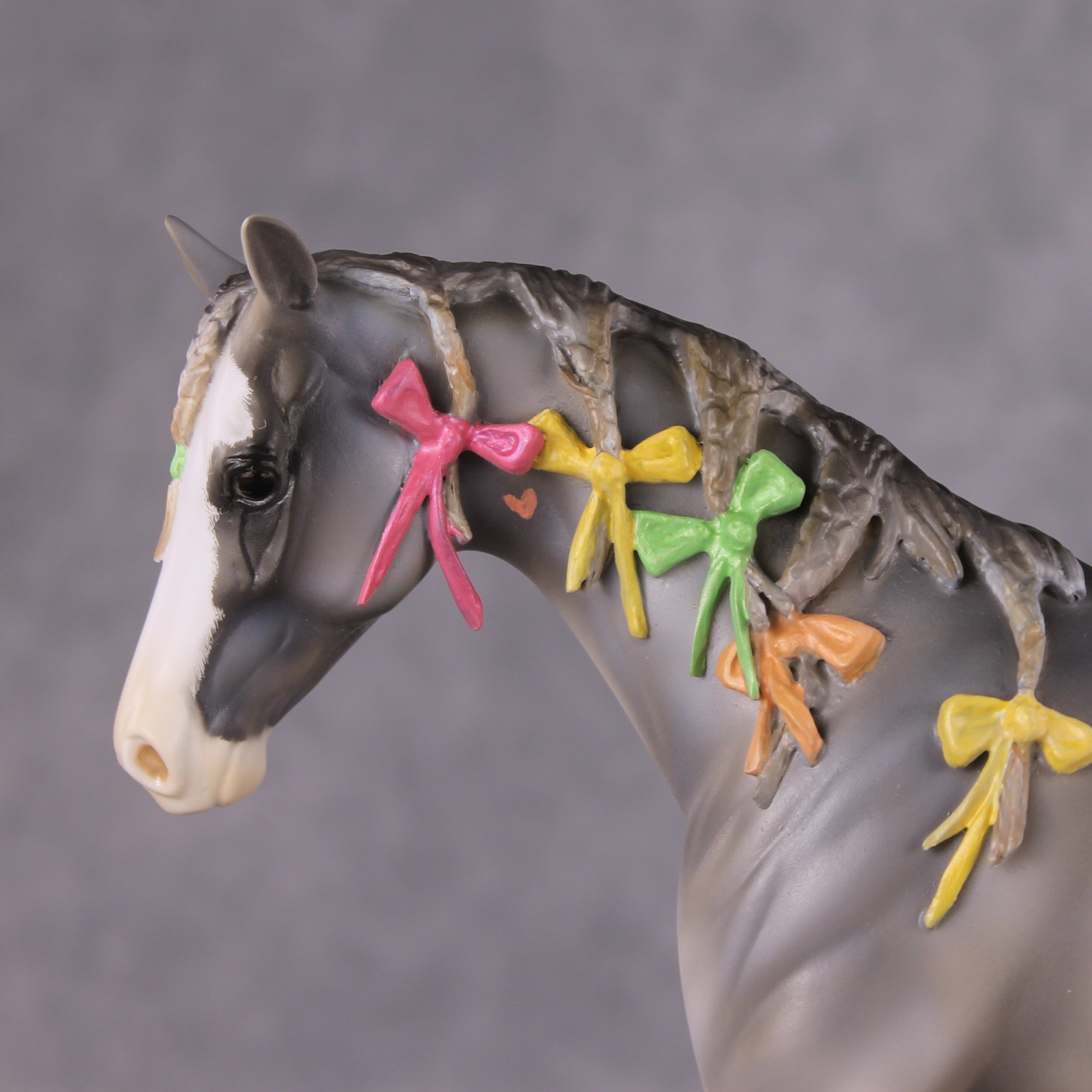 "The Babysitter" I OOAK Custom Soft Dapple Grey Sabino Pony Stone By Kristin Cermele - Gemstone Series