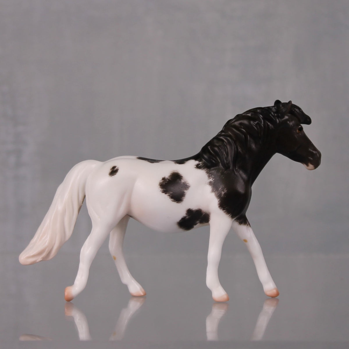 Abigail Limited Edition Rat Inspired Series of 15 OOAK Dark Champagne Sabino Pony Chip By Jess Hamill LHS24