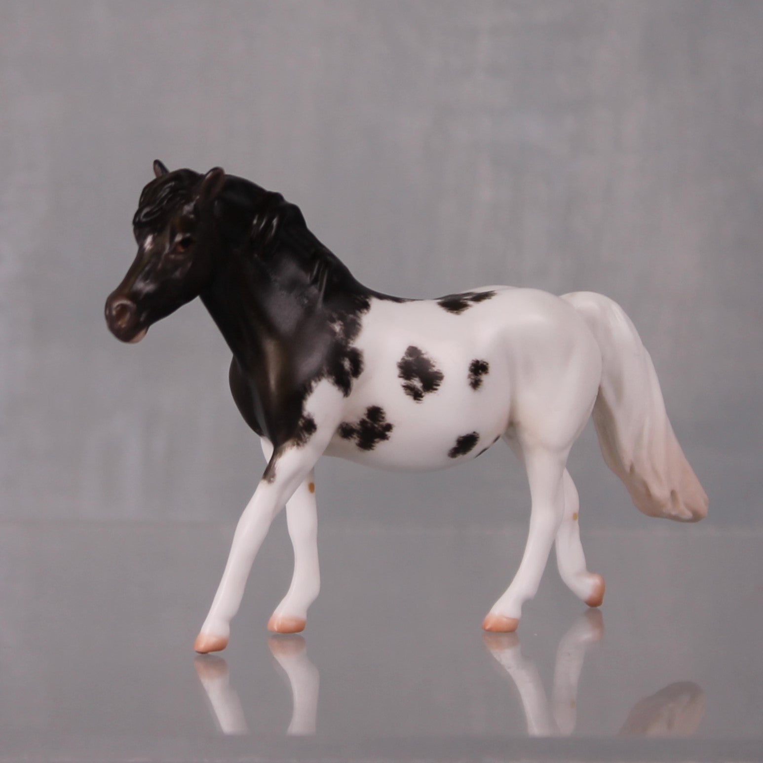 Abigail Limited Edition Rat Inspired Series of 15 OOAK Dark Champagne Sabino Pony Chip By Jess Hamill LHS24