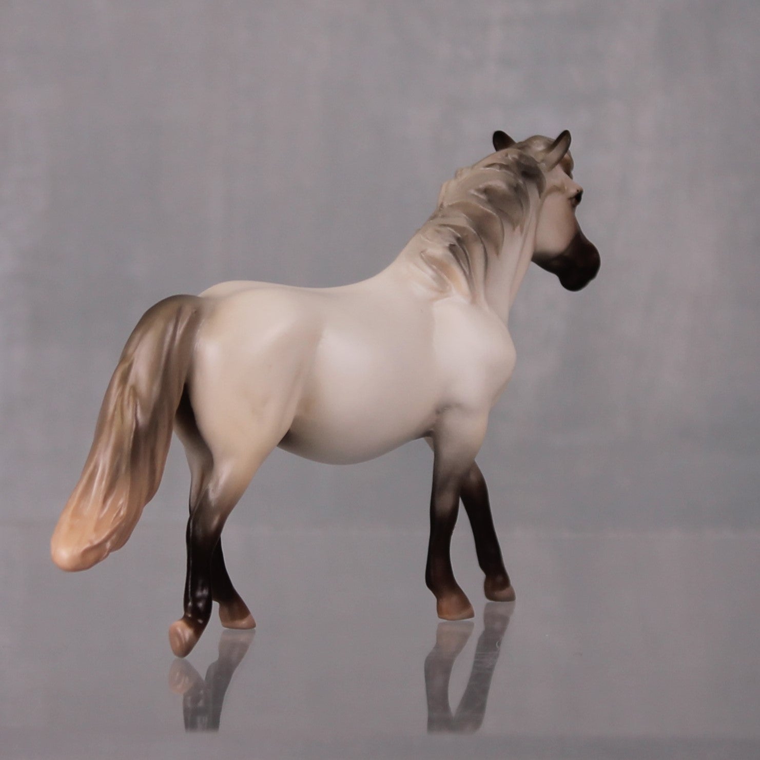 Nadia Limited Edition Rat Inspired Series of 15 OOAK Pale Buckskin Pony Chip By Jess Hamill LHS24