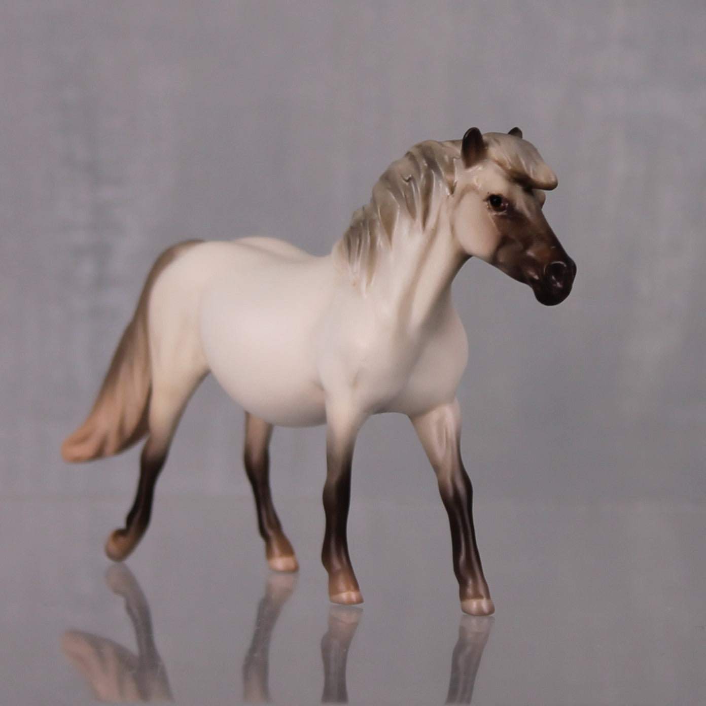 Nadia Limited Edition Rat Inspired Series of 15 OOAK Pale Buckskin Pony Chip By Jess Hamill LHS24