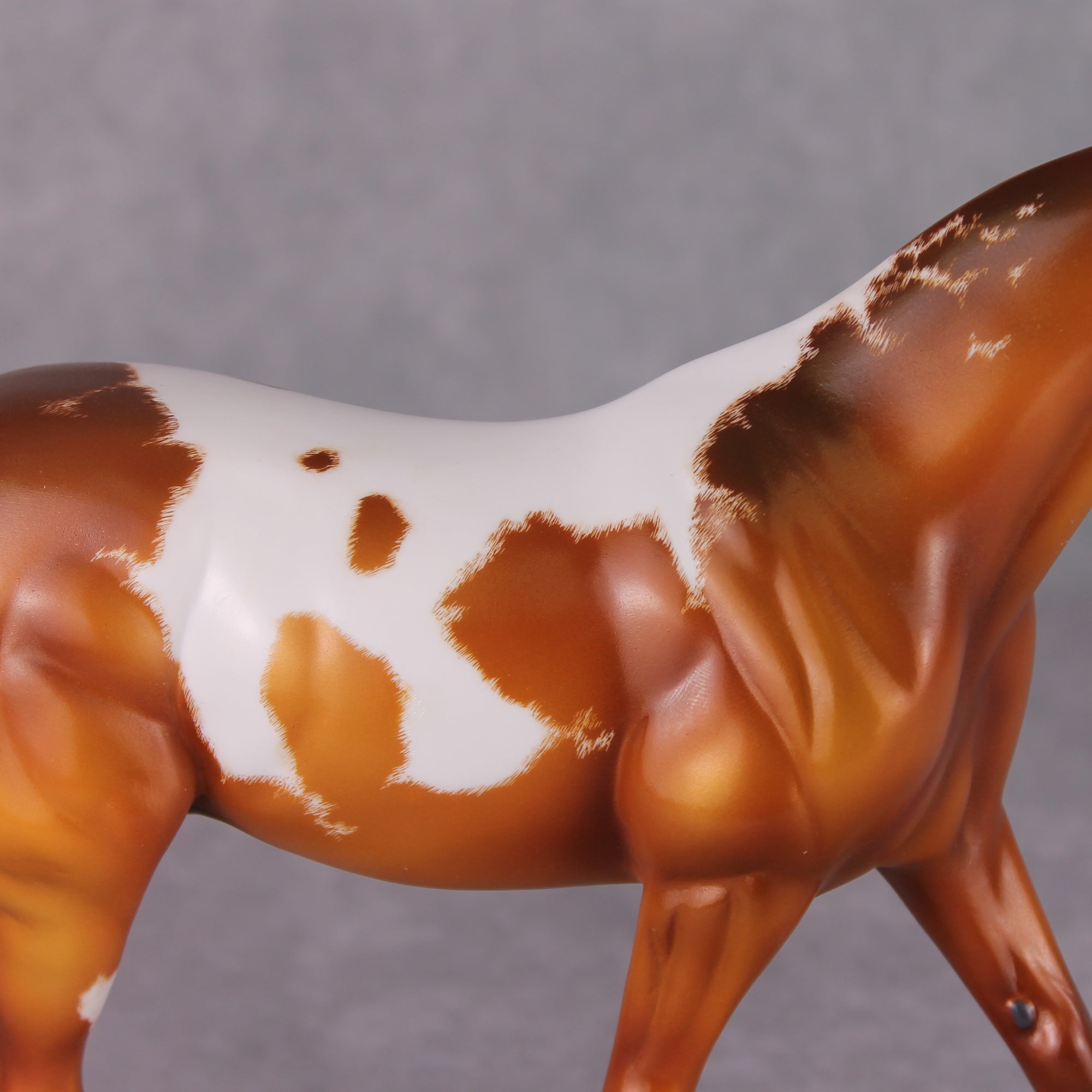 "Argentine" OOAK Custom Chestnut Manchado Pony Stone By Kristin Cermele -Gemstone Series