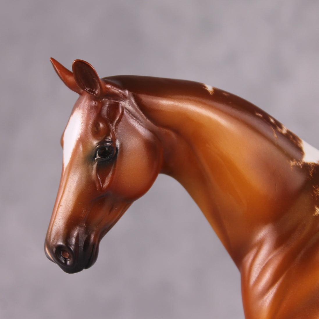 "Argentine" OOAK Custom Chestnut Manchado Pony Stone By Kristen Cermele -Gemstone Series