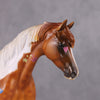 The Babysitter II OOAK Dappled Chestnut Tobiano Pony Stone By Kristin Cermele -GemStone Series