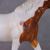 The Babysitter II OOAK Dappled Chestnut Tobiano Pony Stone By Kristin Cermele -GemStone Series