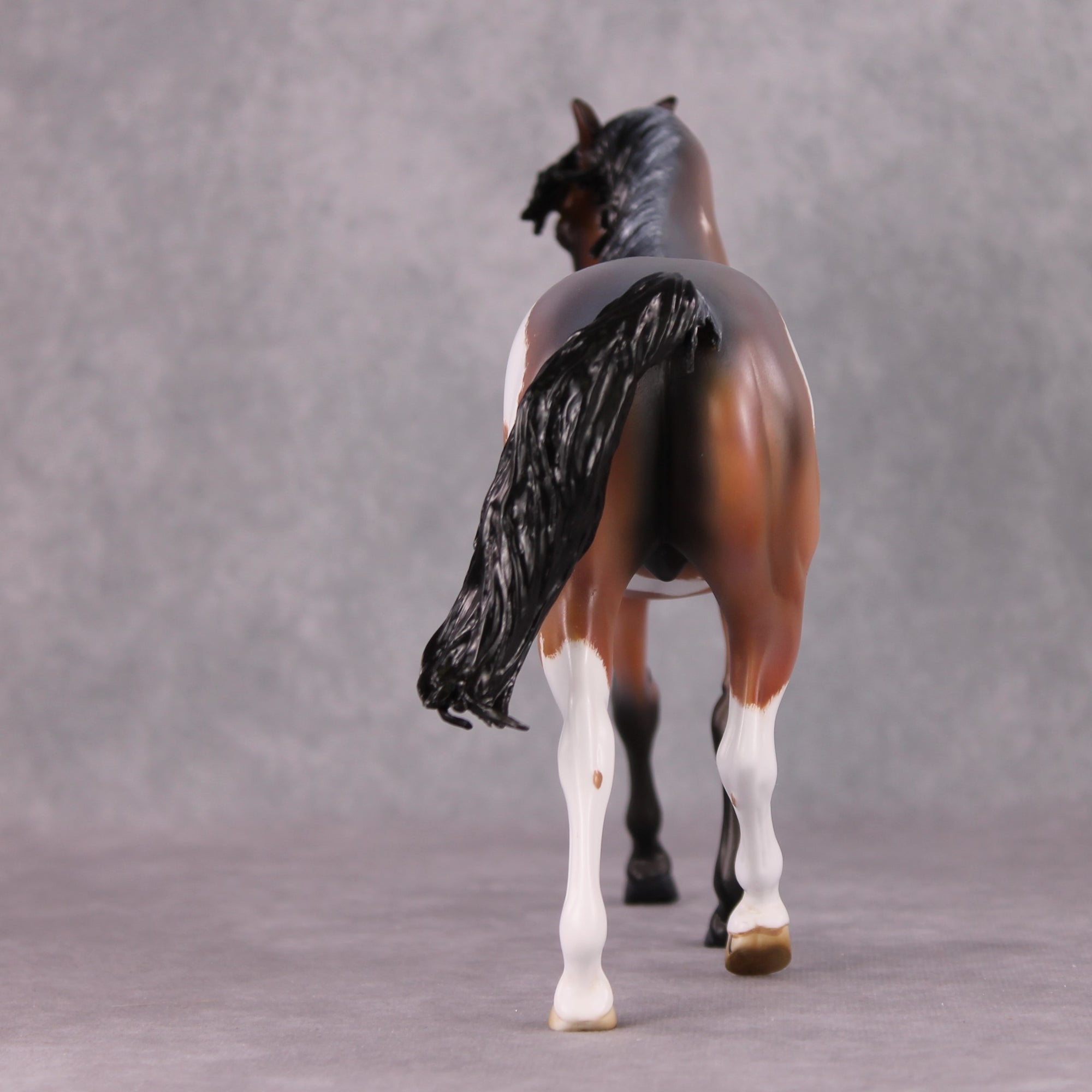 "Pepperoany Pony" OOAK Custom Bay Roan Overo Pony Stone By Kristin Cermele - Gemstone Series