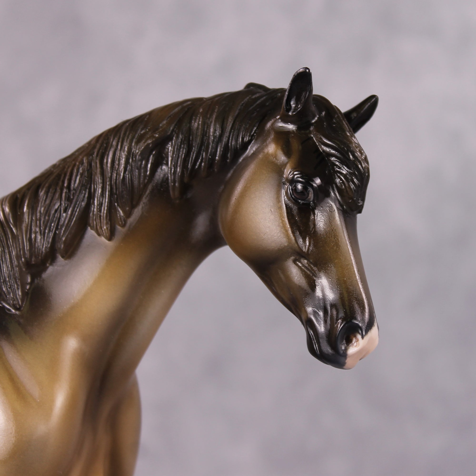 "Pashofa" OOAK Custom Grulla Appaloosa Pony Stone By Kristin Cermele - Gemstone Series