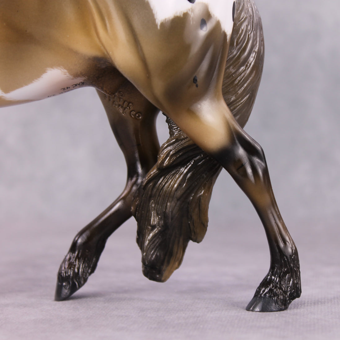 "Pashofa" OOAK Custom Grulla Appaloosa Pony Stone By Kristen Cermele - Gemstone Series