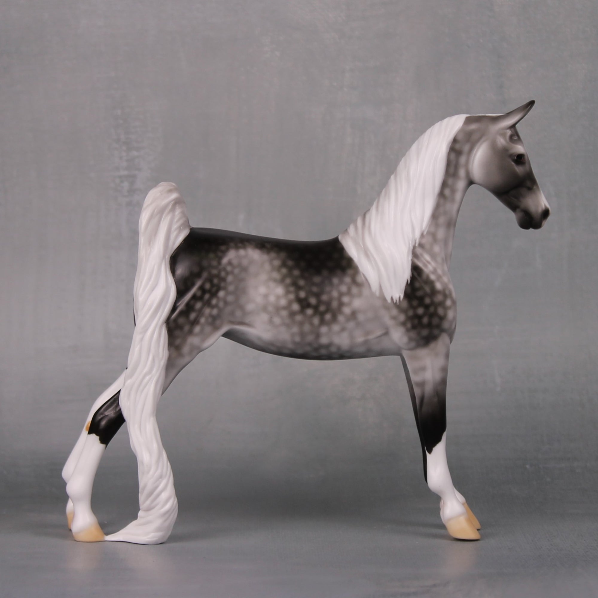 Allison OOAK Dapple Grey Pebble Saddlebred By Ellen Robbins LHS24