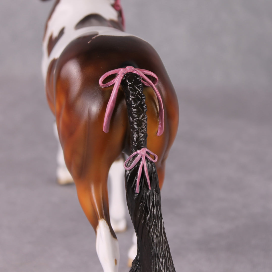 "Baguette" OOAK Custom Dapple Bay Tobiano Pony Stone By Kristen Cermele -Gemstone Series