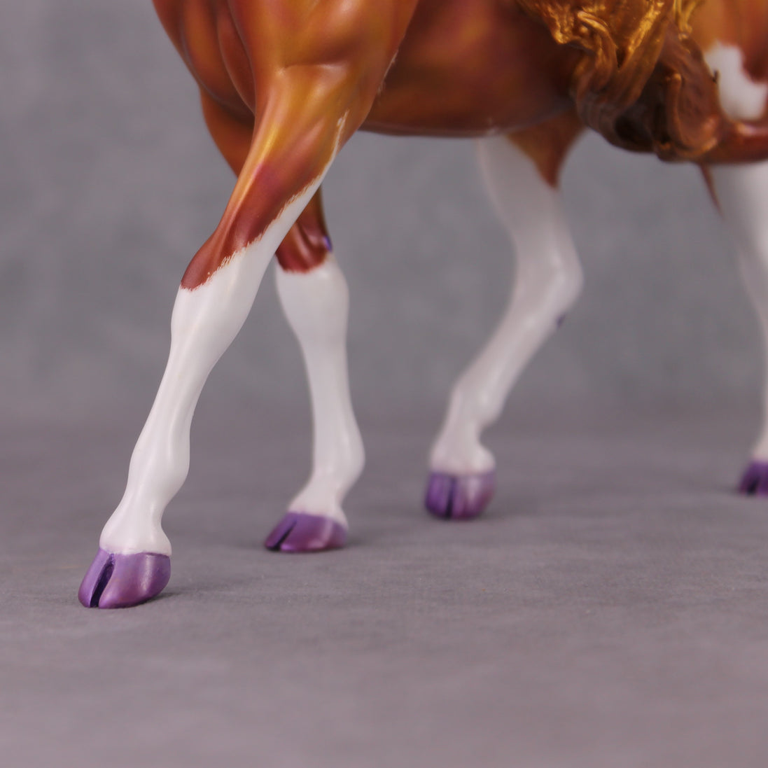 "Honey Cake" OOAK Custom Gold & Rosy Pink Sabino Pony Stone By Kristen Cermele - Gemstone Series