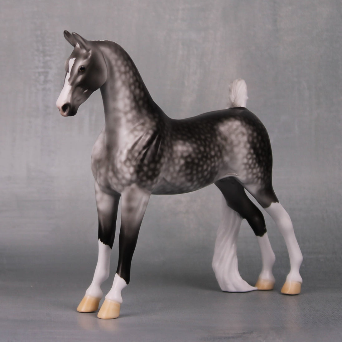 Allison OOAK Dapple Grey Pebble Saddlebred By Ellen Robbins LHS24