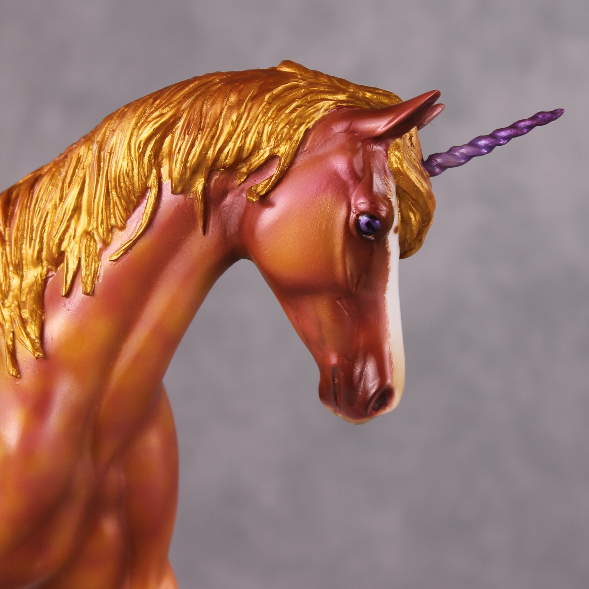 "Honey Cake" OOAK Custom Gold &amp; Rosy Pink Sabino Pony Stone By Kristin Cermele - Gemstone Series