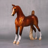 Greta OOAK Flaxen Chestnut Pebble Saddlebred By Ellen Robbins LHS24