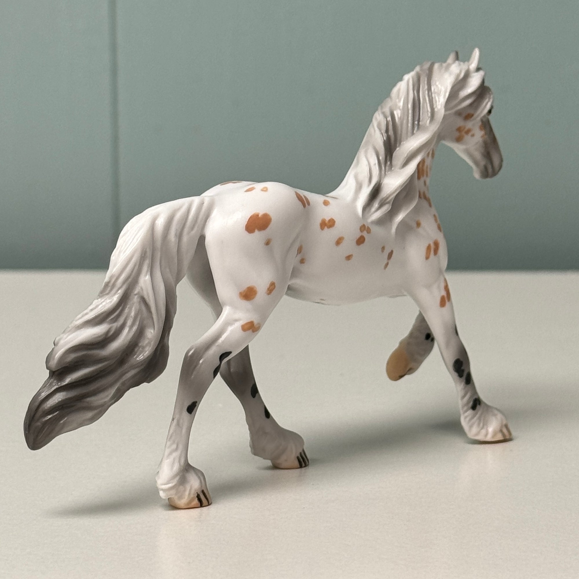 Petrous OOAK Buckskin Appaloosa Friesian Chip By Jess Hamill EQ24