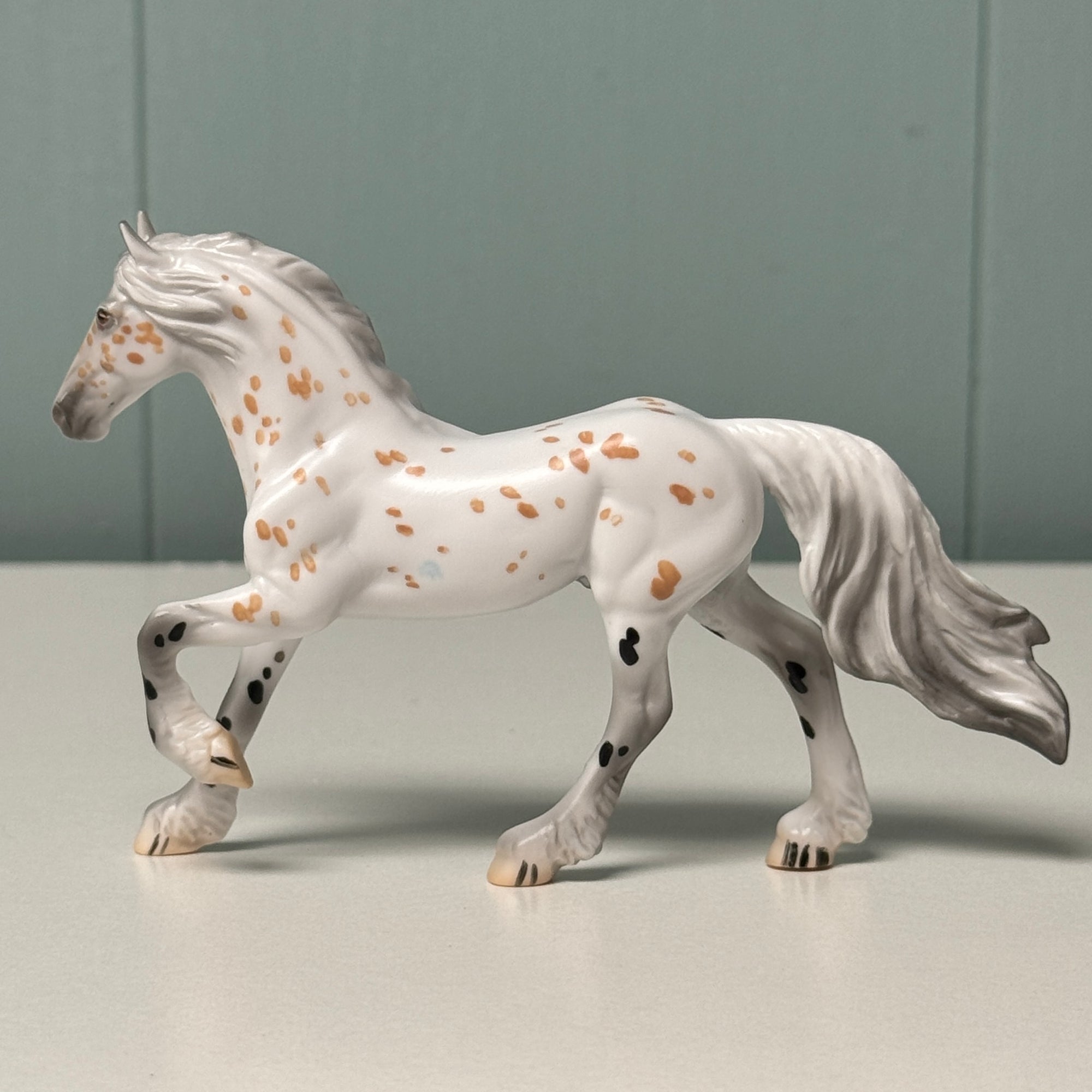 Petrous OOAK Buckskin Appaloosa Friesian Chip By Jess Hamill EQ24