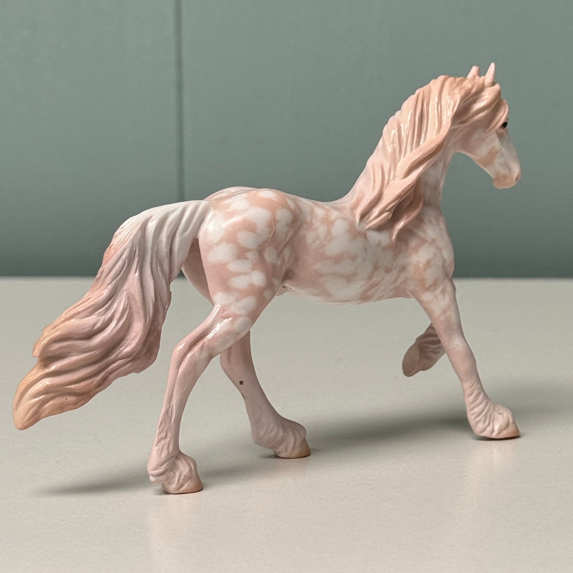 Basilica OOAK Perlino Appaloosa Friesian Chip By Jess Hamill EQ24