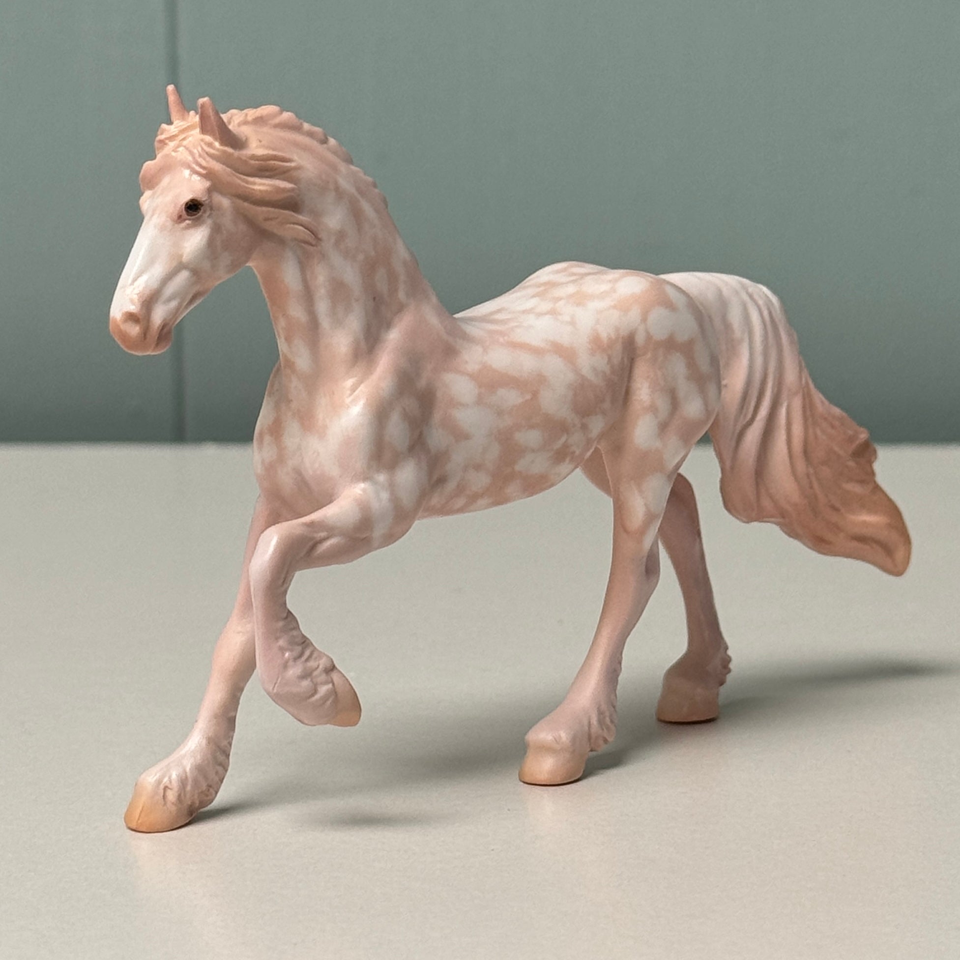 Basilica OOAK Perlino Appaloosa Friesian Chip By Jess Hamill EQ24