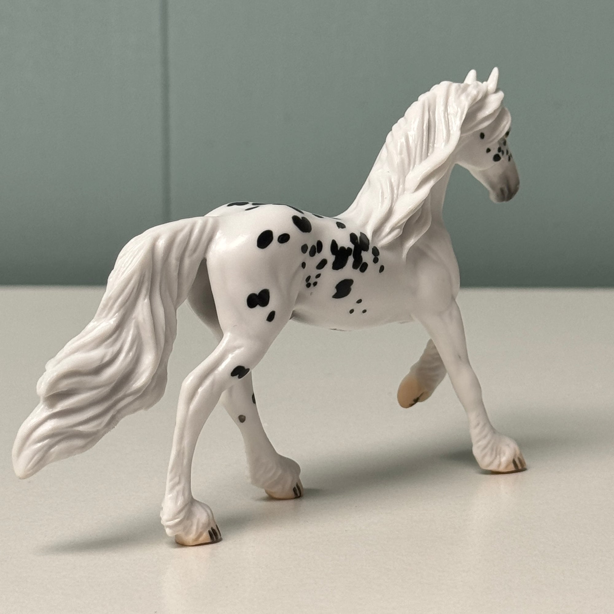 Wither OOAK Black Appaloosa Friesian Chip By Jess Hamill EQ24