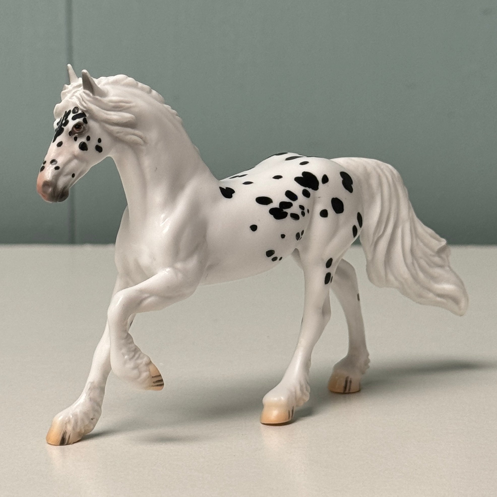 Wither OOAK Black Appaloosa Friesian Chip By Jess Hamill EQ24