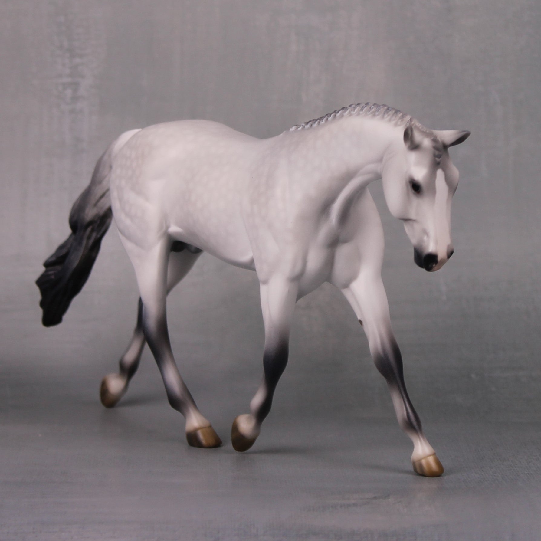 Keenan OOAK Dappled Grey Pebble Warmblood By Jess Hamill LHS24