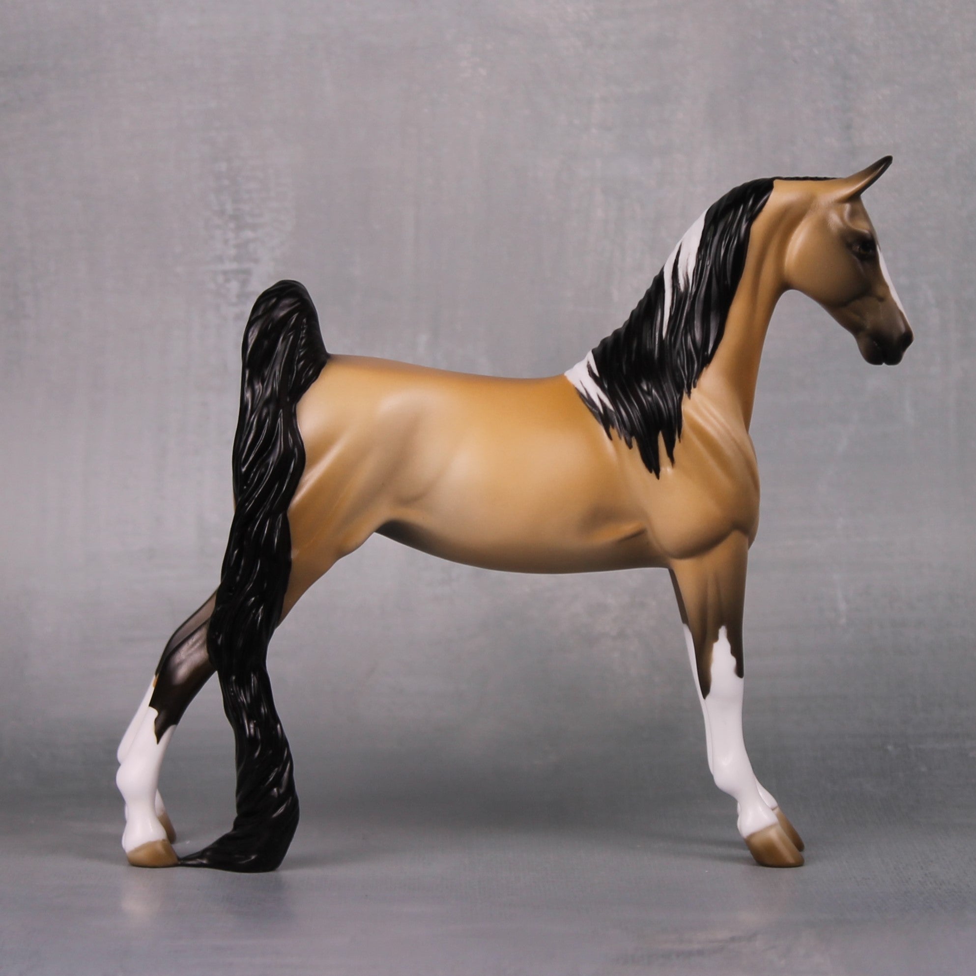 Jessica OOAK Buckskin Tobiano Pebble Saddlebred By Jess Hamill LHS24