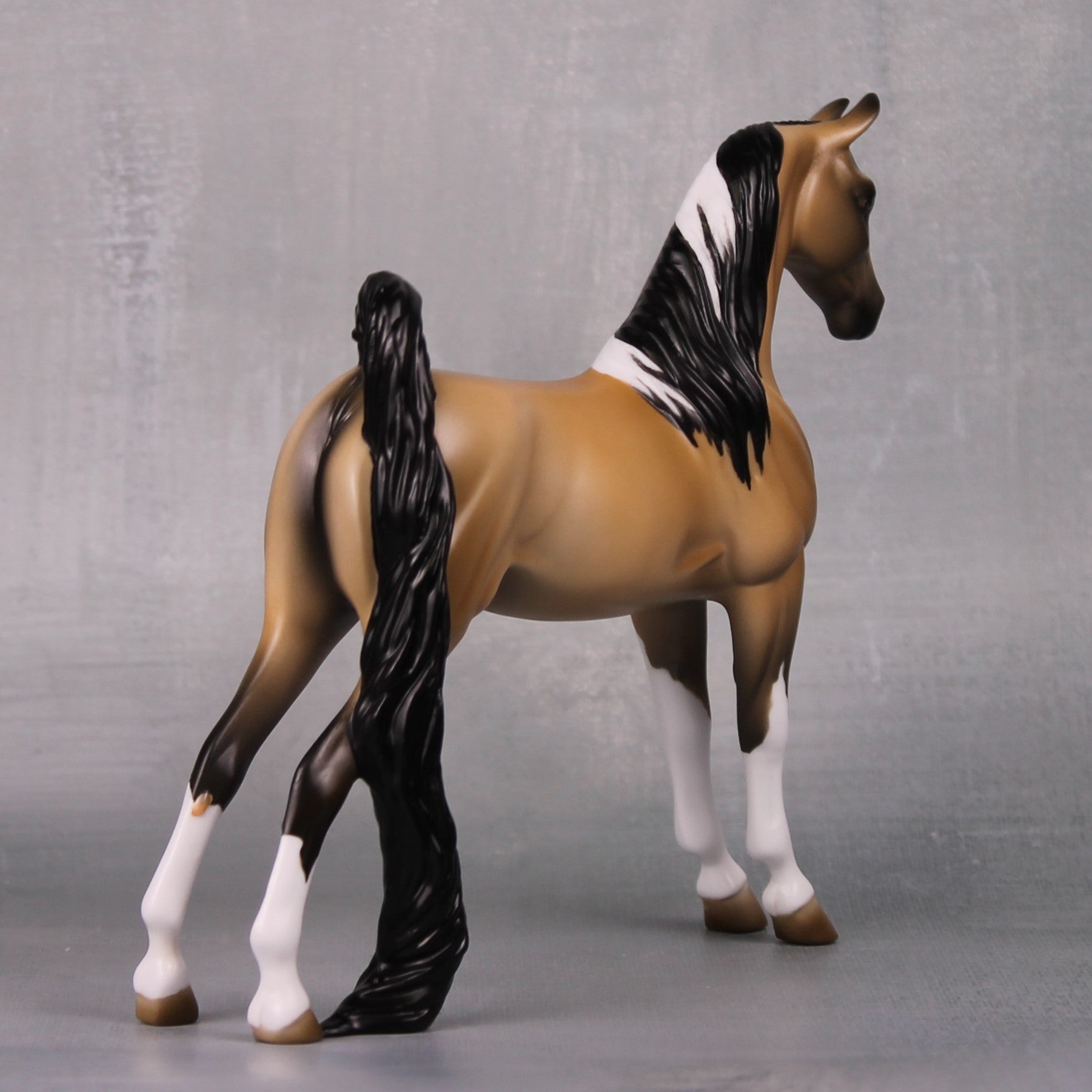 Jessica OOAK Buckskin Tobiano Pebble Saddlebred By Jess Hamill LHS24